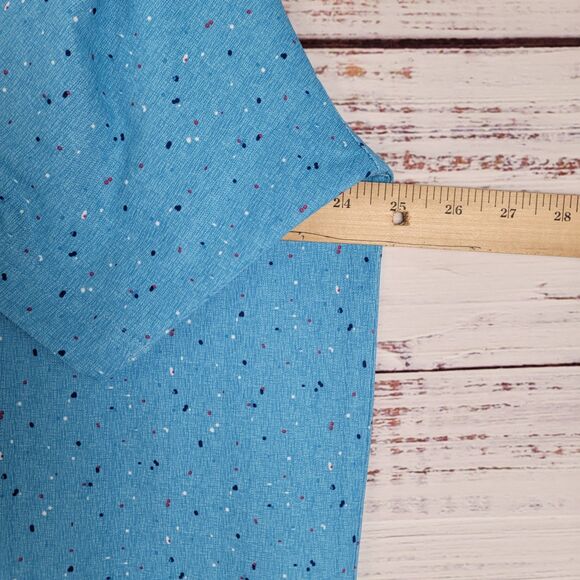 FootJoy Tweed Textured Golf Polo Shirt Mens XL Blue Speckled LOGO Embroidered - Picture 3 of 9